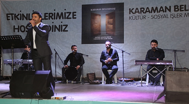 Ünlü İlahi Sanatçısı Karaman'da Sahne Aldı