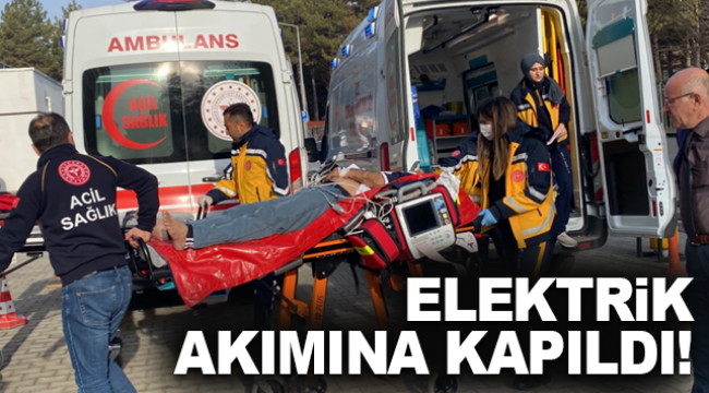 Karaman'da elektrik akımına kapılan MEDAŞ çalışanı ağır yaralandı